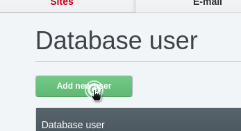 Ajouter un utilisateur de base de données