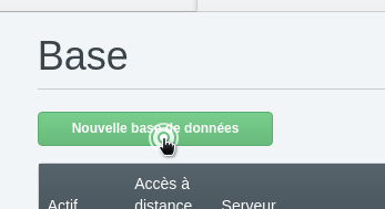 Ajouter une base de données