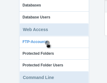 Click FTP Accounts