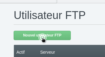 Ajouter un compte FTP